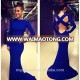 2015 New Arrival Cross Back Evening Gown Long Sleeve Elegant Evening Dress